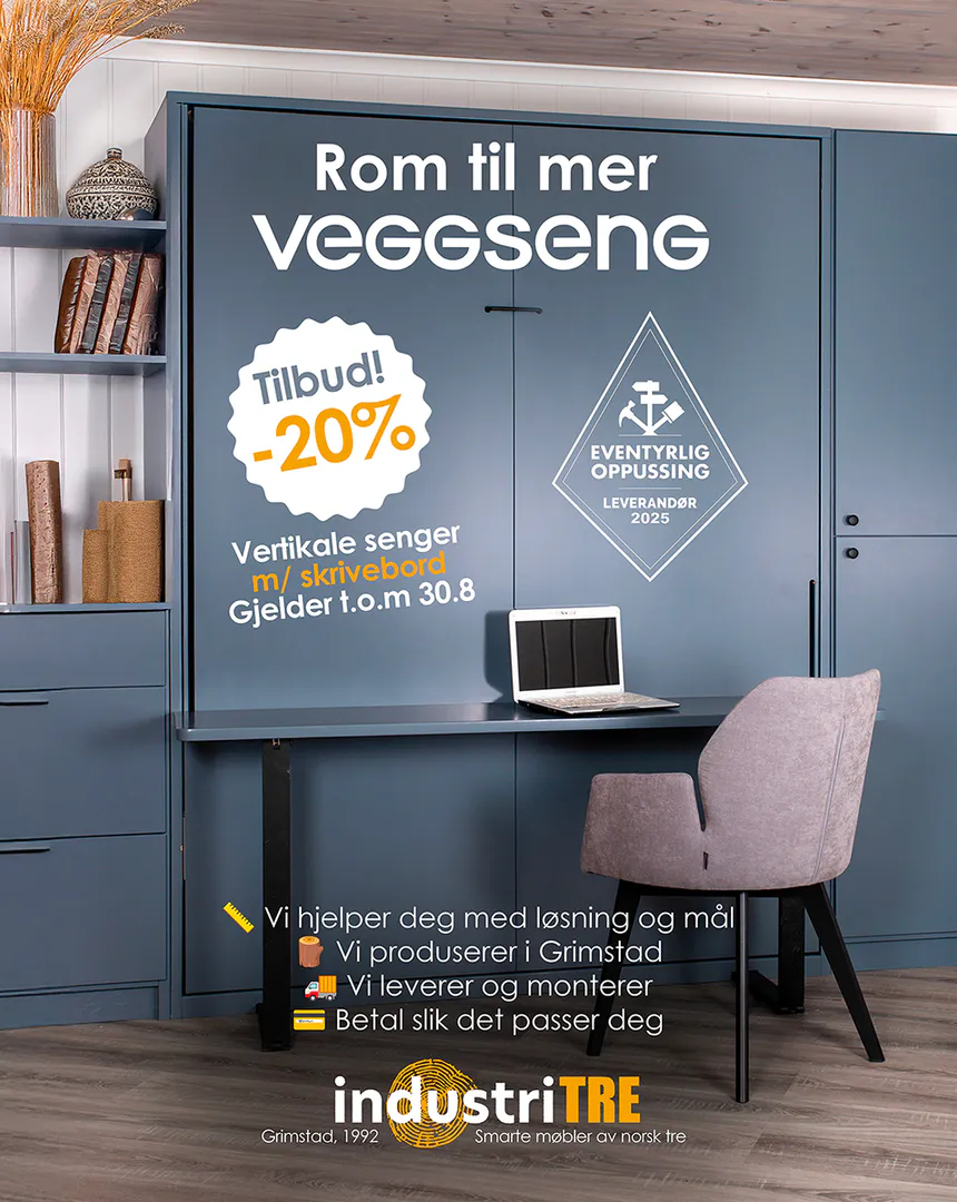 Skap rommet du trenger, og behold komforten. God plass er tidløst. Veggseng.